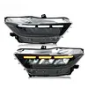 Carbon Fiber LED Headlight for 2015-2017 Ford Mustang S550 Projector Front Lamp Assembly